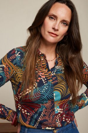 King Louie - Nightingale Blue - Blouse - Uniek Ladies