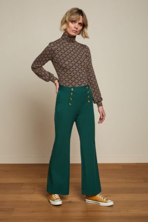 King Louie - Sally Pants Broadway - Pine Green - Uniek Ladies