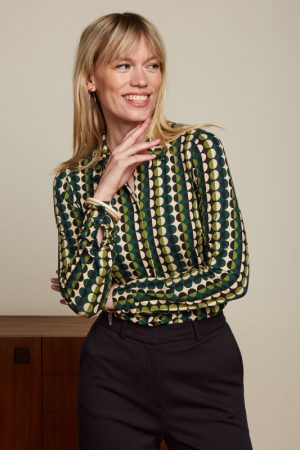 King Louie - Quincy - Pine Green - Blouse - Uniek Ladies