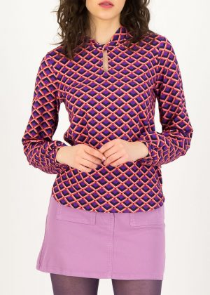 Blutsgeschwister - Longsleeve Oh my Knot Shine Like A Diamond Check - Top - Uniek Ladies