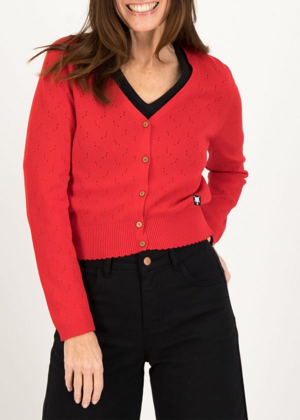 Blutsgeschwister - Vest Save The World Stunningly Red Knit - Uniek Ladies