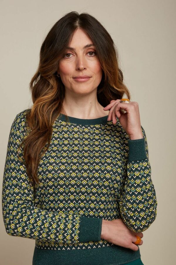 King Louie - Agnes Top Darling - Pine Green - Uniek Ladies