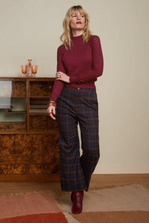 King Louie - Agnes Top Club - Cabernet Red - Uniek Ladies