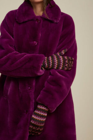 Handschoenen - Glove - Zigzag - Cascia Purple - Uniek Ladies