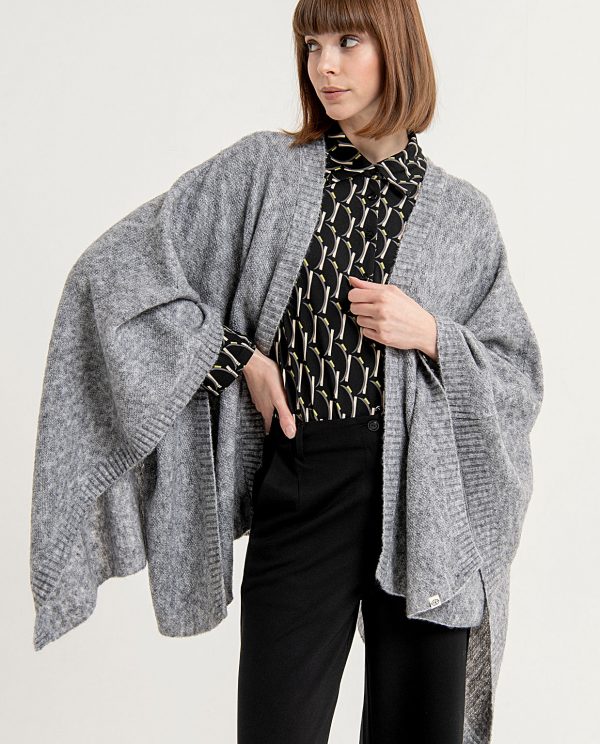 Surkana - Poncho - Grijs - Uniek Ladies