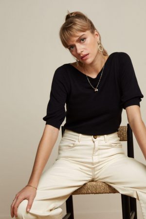 King Louie - Top - Trui - Ivy Cocoon Black - Uniek Ladies
