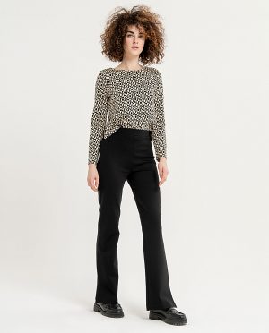 Surkana - Flare Fit - Broek - Black - Uniek Ladies