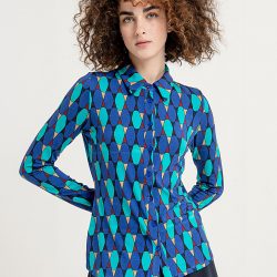 Surkana - Blouse - Wabi - Retro - Blauw - Uniek Ladies