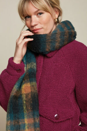King Louie - Sjaal - Check - Dragonfly Green - Uniek Ladies