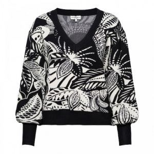&Co Woman - Bronte Jacquard - Trui - Black - Uniek Ladies