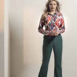 &Co Woman - Blouse - Lotte - Big Ikat - Uniek Ladies