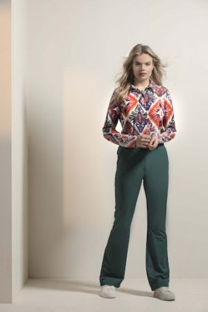 &Co Woman - Blouse - Lotte - Big Ikat - Uniek Ladies