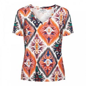 &Co Woman - Venice - Big Ikat - Navy - Uniek Ladies