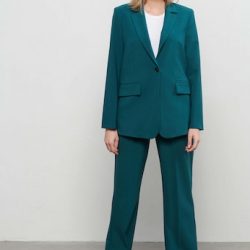 &Co Woman - Blazer - Claire Comfort - Dark Teal - Uniek Ladies