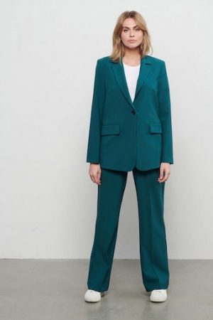 &Co Woman - Blazer - Claire Comfort - Dark Teal - Uniek Ladies