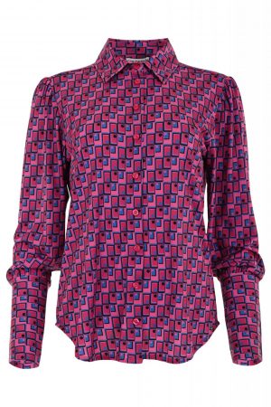 Maicazz - Galerie_Geo_Pink - Blouse - Uniek Ladies