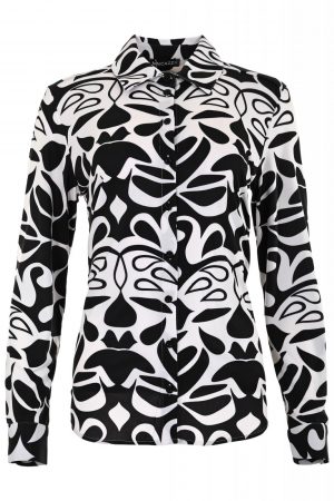 Maicazz - Garbi - Blouse - Black_White - Uniek Ladies