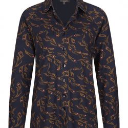 Zilch - Leaves Navy - Blouse - Uniek Ladies