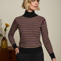 King Louie - Rollneck Top Nolan - Black - Uniek Ladies - Aalten
