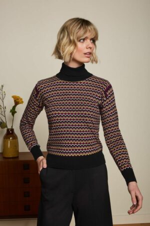 King Louie - Rollneck Top Nolan - Black - Uniek Ladies - Aalten