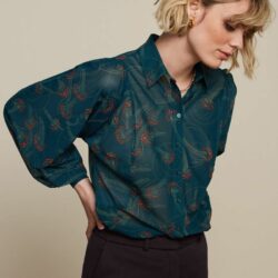 King Louie - Marisa Blouse Allure - Pine Green - Uniek Ladies - Aalten
