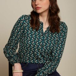 King Louie - Blouse Maisie - Morel - Dragenfly Green - Uniek Ladies - Aalten