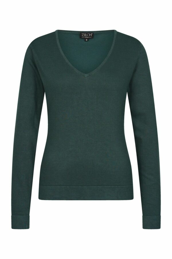 Zilch - Sweater - Basic V-Neck - Jungle - Uniek Ladies - Aalten