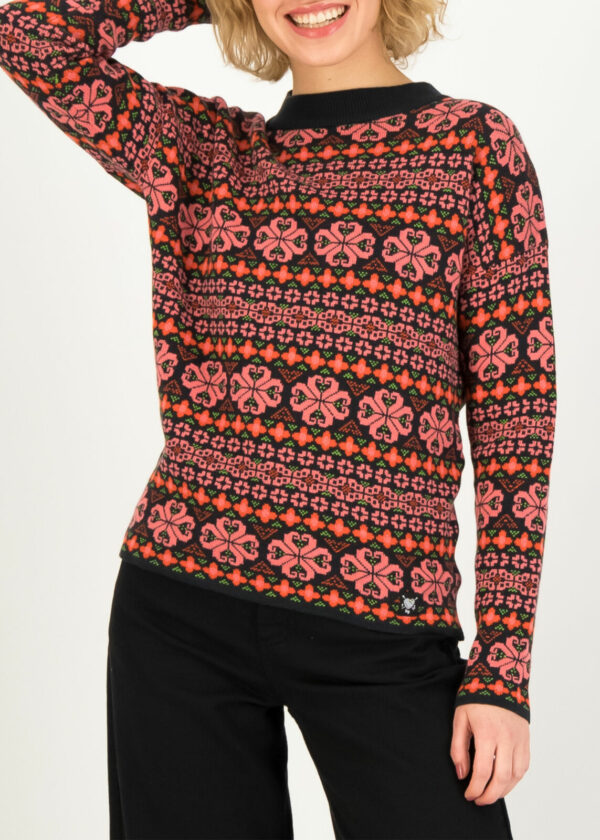 Blutsgeschwister - Trui - Holmenkollen Hüttenzauber - Classic Black Knit - Uniek Ladies