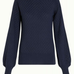King Louie - Audrey Bell Sleeve Top Loop Ajour - Dark Navy - Uniek Ladies
