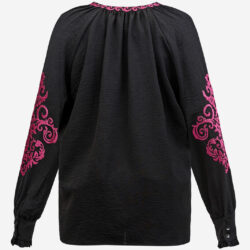 Maicazz - Blouse - Haley - Black Magenta D5 - Uniek Ladies
