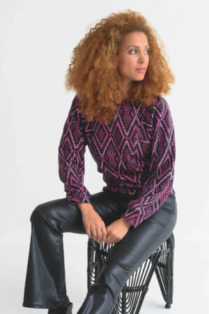 Maicazz - Valerie - Ikat Magenta - Travelstof - Uniek Ladies