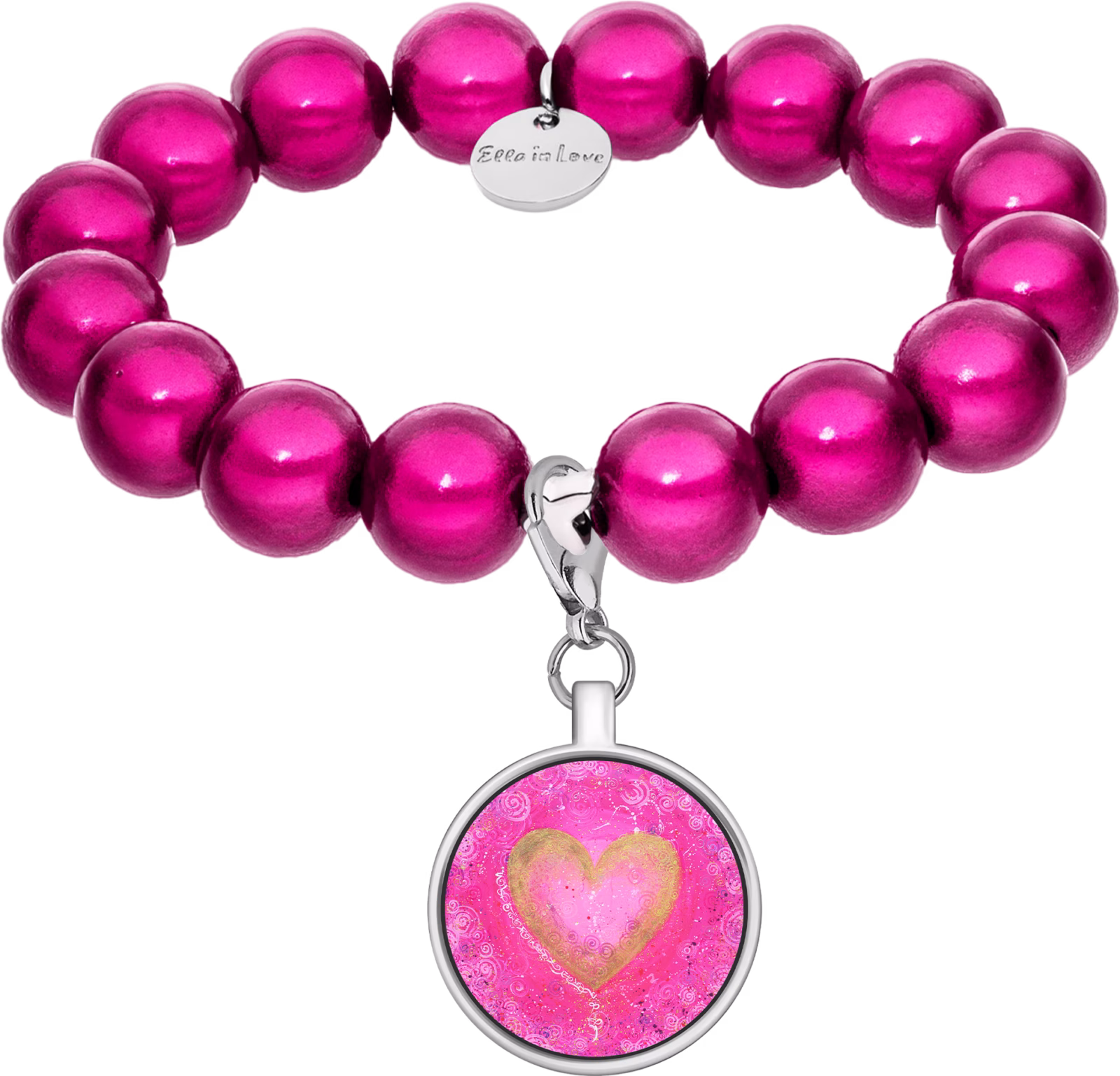Ella in Love Pink Charm
