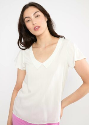 Blouse Feed the Birds - Everything in budgie feather White - Blutsgeschwister