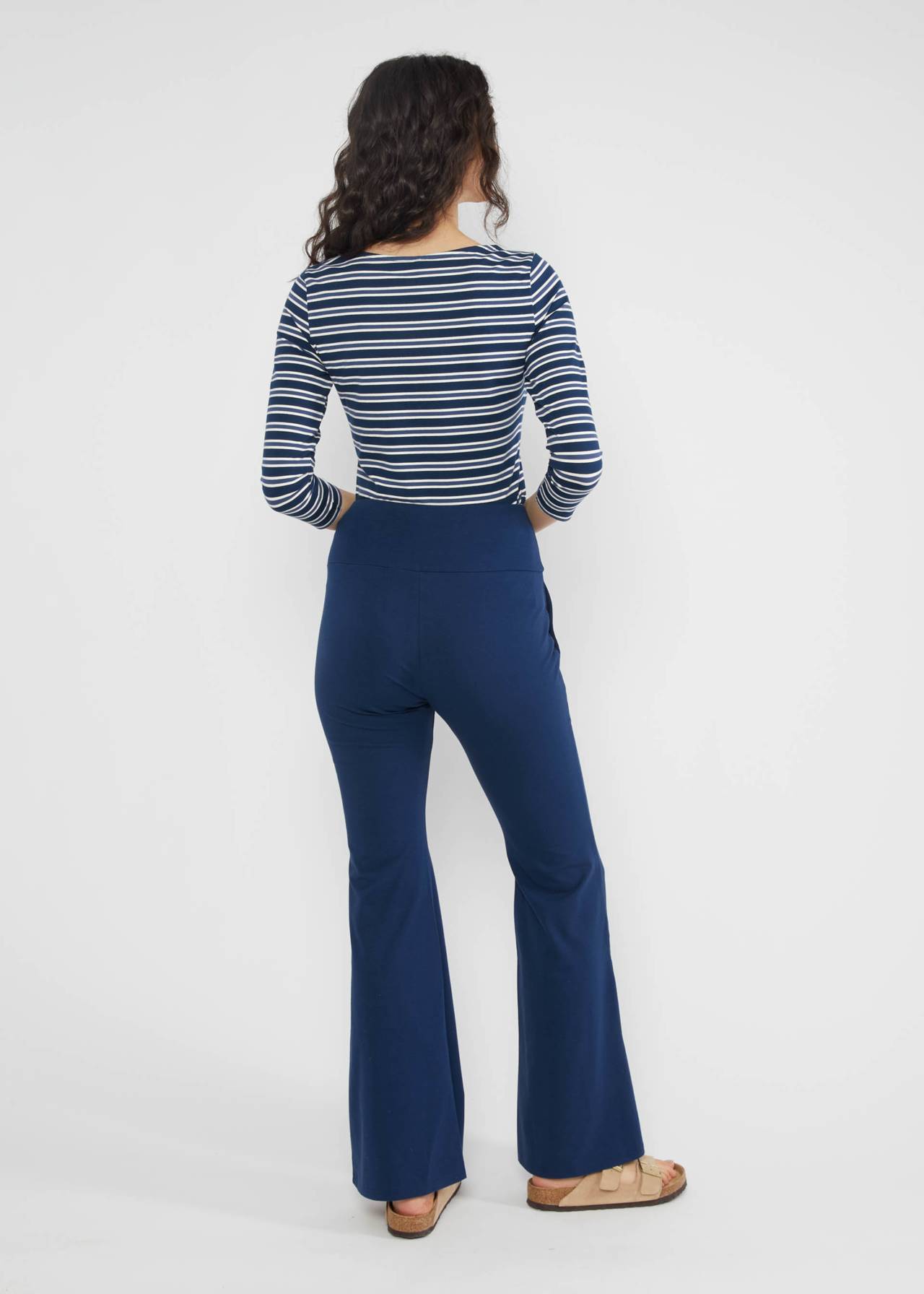 Broek Logo Easy Flared - Everything in dark uktramarine blue - Blutsgeschwister