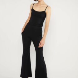 Broek Logo Easy Flared - Everything in my pitch Black - Blutsgeschwister