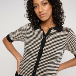 Vest Petite Poloette - Mixed dots black white - Blutsgeschwister