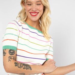 Top Pretty Preppy - Everything in rainbow ribbons stripes - Blutsgeschwister