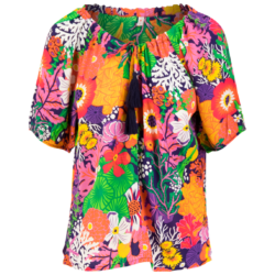 Blouse Magic Maiden - Everything in coral flower - Blutsgeschwister
