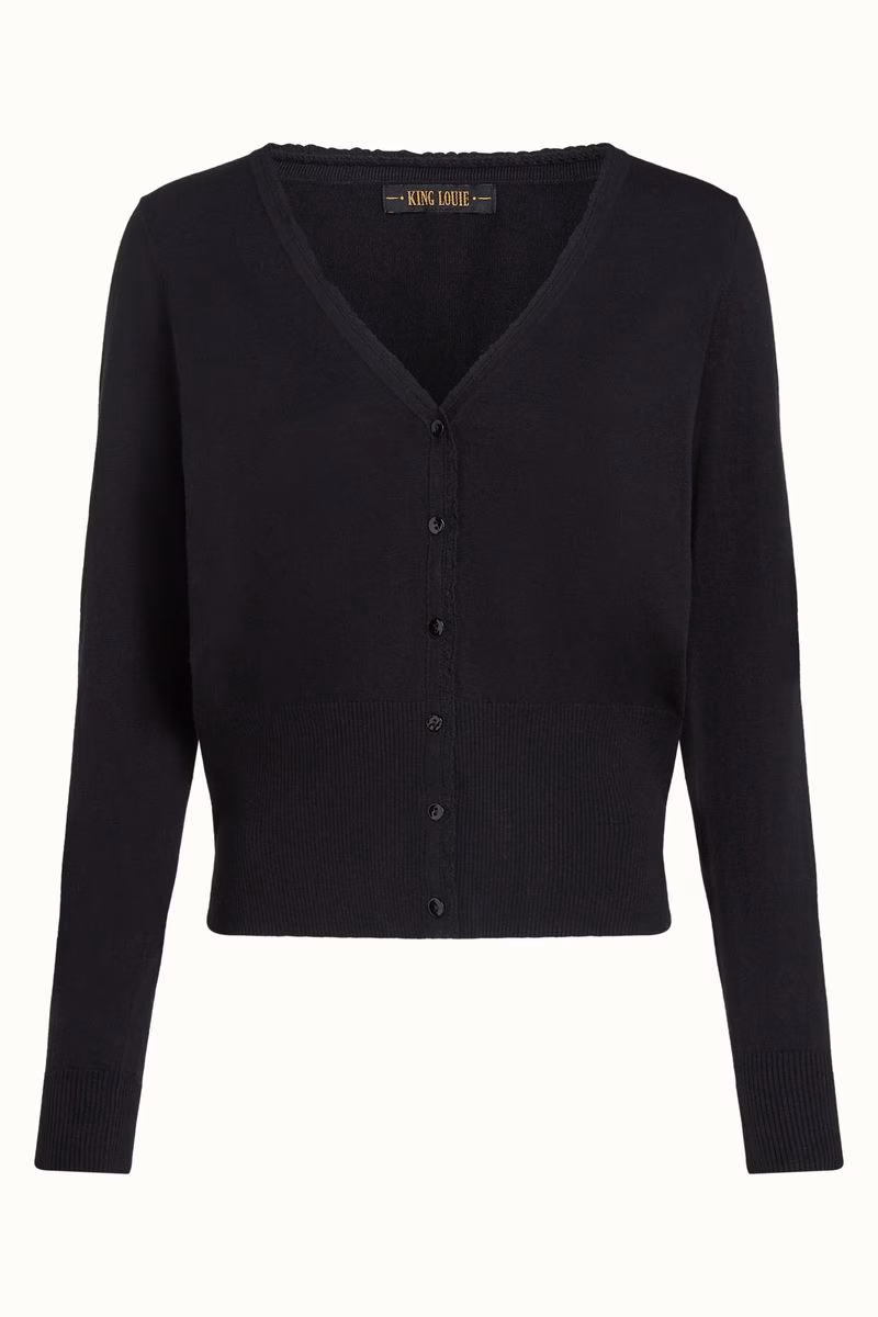 Vest Cardi V Cocoon Black - King Louie