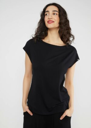 Top Breezy Flowgirl - Soot Black - Blutsgeschwister