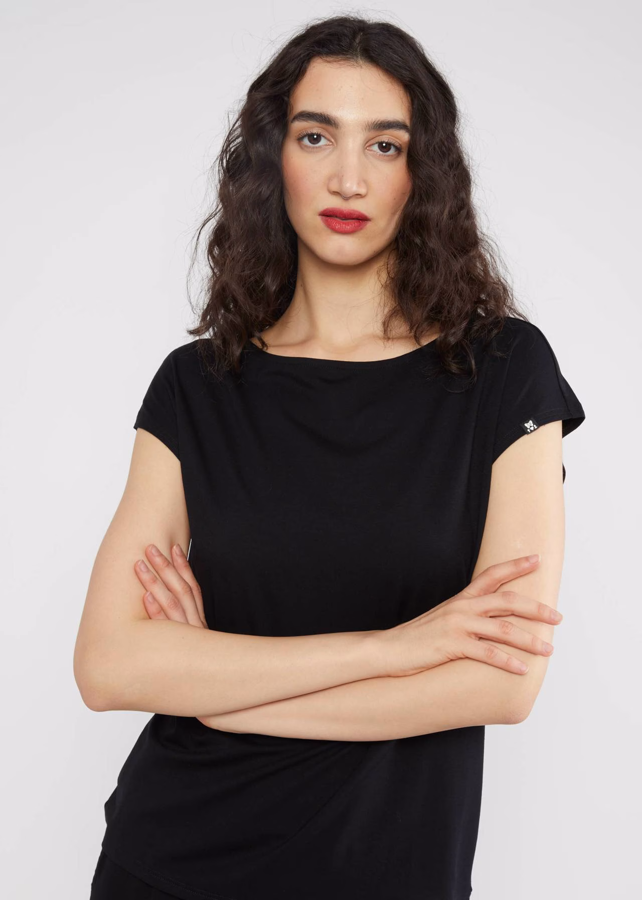 Top Breezy Flowgirl - Soot Black - Blutsgeschwister