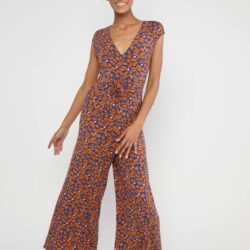 Jumpsuit Sensual Sensation Drapé - Everything in Midnight Coffee - Blutsgeschwister