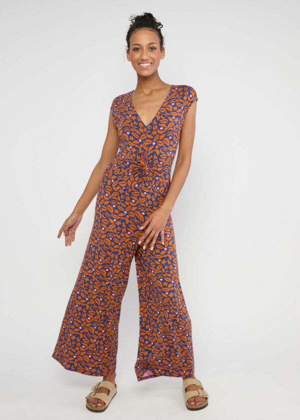 Jumpsuit Sensual Sensation Drapé - Everything in Midnight Coffee - Blutsgeschwister