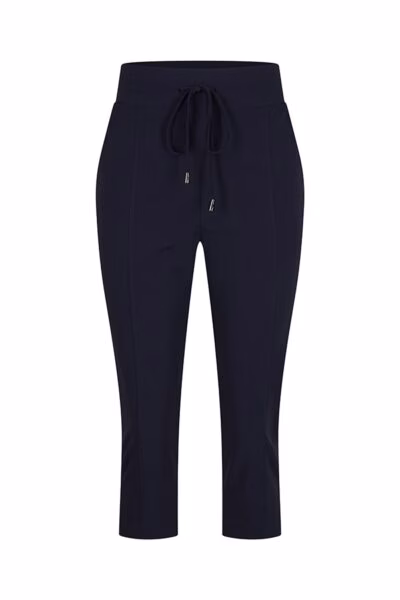 Broek Capri Dark Blue MP202082 Travelstof - Mi Piace