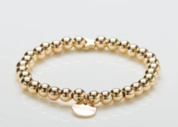 Goud Deluxe Edelstaal- Parelarmband - Ella in Love Paris