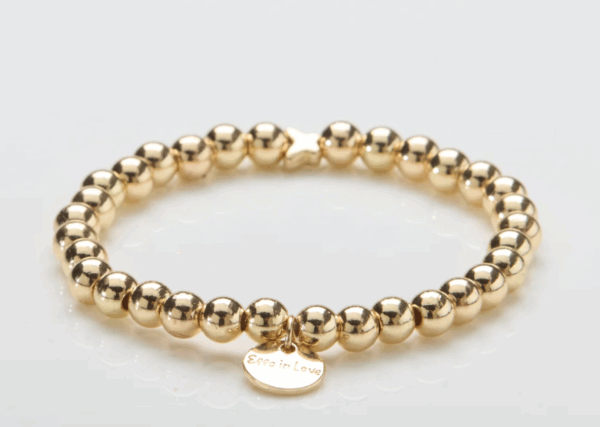 Goud Deluxe Edelstaal- Parelarmband - Ella in Love Paris