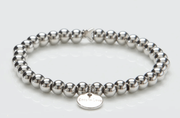 Parelarmband Zilver Edelstaal Ella in Love