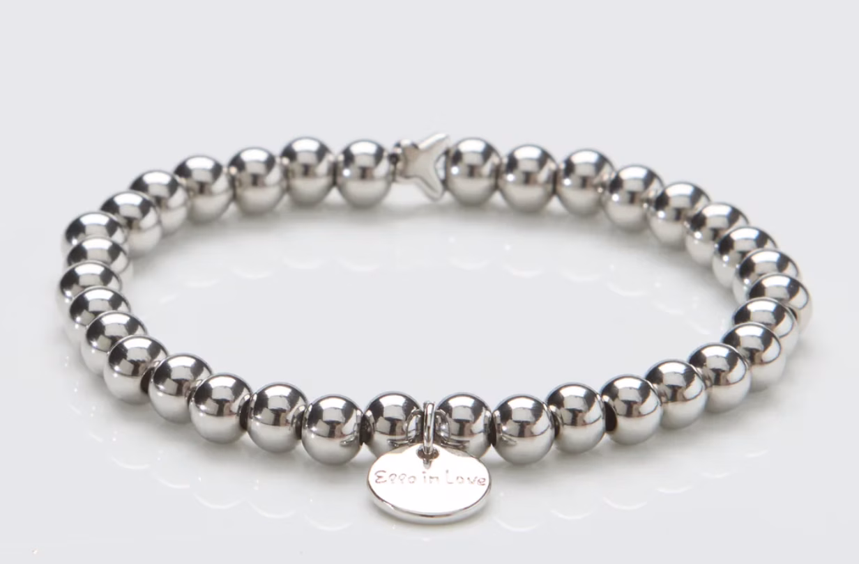 Parelarmband Zilver Edelstaal Ella in Love