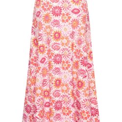 Rok Tiles Print Fuchsia Travelstof - Mi Piace - Afbeelding 2