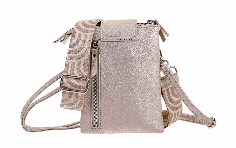 Champagne crossbody en telefoontasje Horton - I'm Dutch